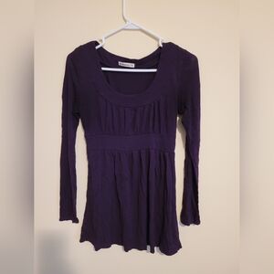 Women's Purple Long Sleeve Top